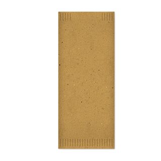 Busta portaposate - in fibra riciclata - con tovagliolo - 38 x 38 cm - Fato - c…