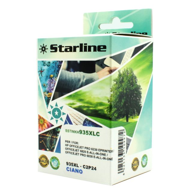 Starline - Cartuccia ink Compatibile - per HP 935XL - Ciano - C2P24AE - 935XL 2…