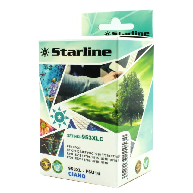 Starline - Cartuccia ink Compatibile - per HP 953XL - Ciano - HPF6U16AE - 953XL…