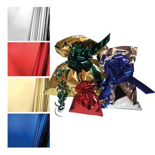 Busta regalo - senza patella adesiva - 40 x 60 cm - 30 micron - PPL - metal luc…