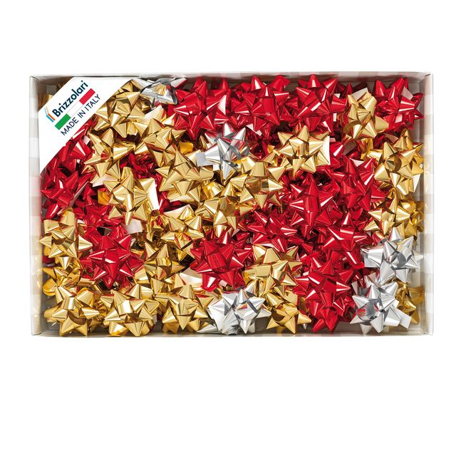 Stelle di nastro metal 6870 - 14 mm - diam. 6,5 cm - colori assortiti - Brizzol…