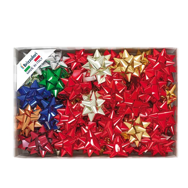 Stelle di nastro metal 6870 - 19 mm - diam. 9 cm - colori assortiti - Brizzolar…