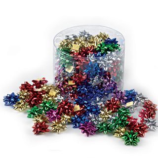 Stelle di nastro metal 6870 - 5 mm - diam. 2,5 cm - colori assortiti - Brizzola…