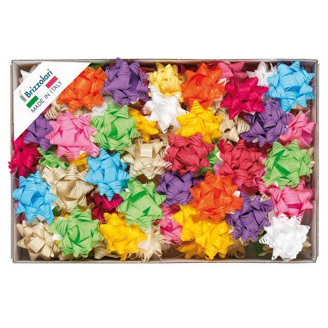 Stelle in Rafia sintetica - 19 mm - colori primaverili assortiti - Brizzolari -…