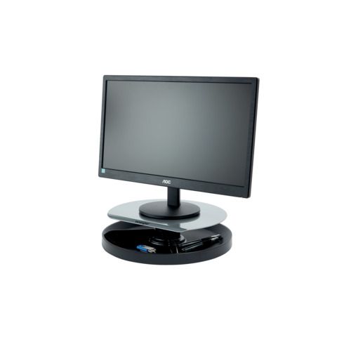 Supporto monitor Spin2 - portaccessori - portata massima 18 kg - nero - Kensing…