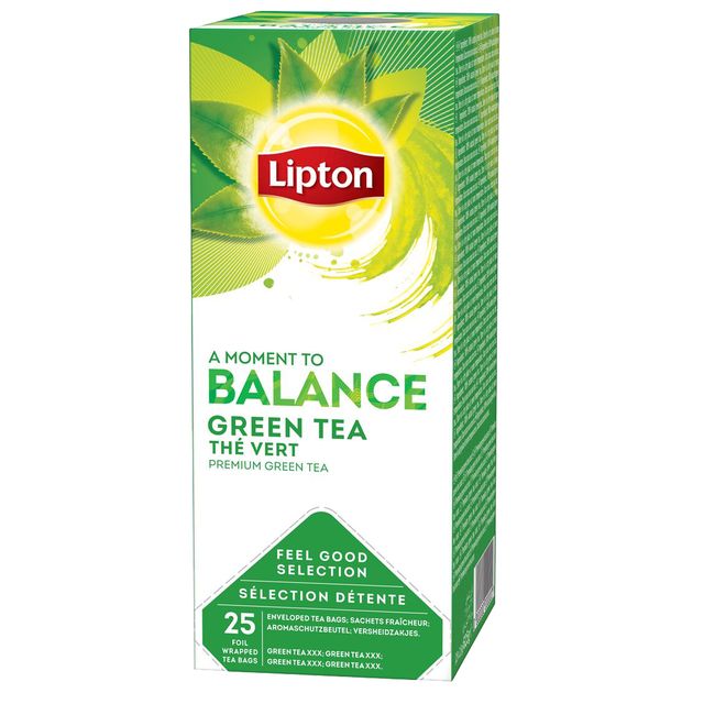 TE' verde puro - Feel Good Selection - in filtro - Lipton - conf. 25 pezzi