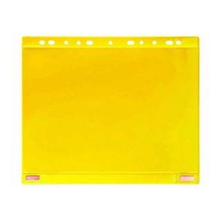 Buste forate - per supporti magnetici ad anelli - A4 - giallo - Djois - conf. 5…