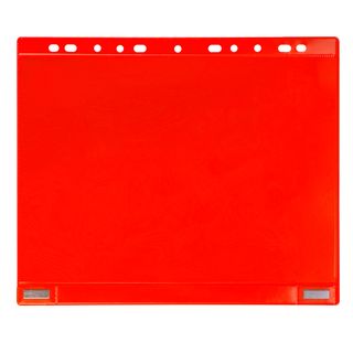 Buste forate - per supporti magnetici ad anelli - A4 - rosso - Djois - conf. 5 …