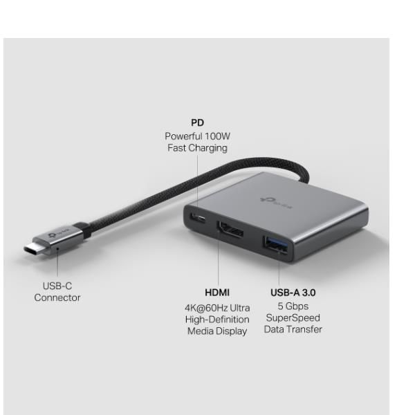 TP-Link Hub USB tipo C 3 in 1 UH3020C