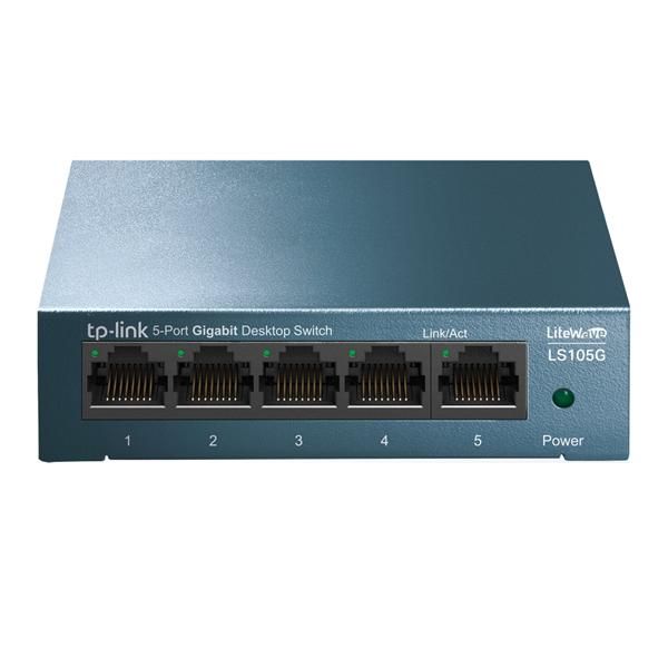 TP-Link LiteWave LS105G - Switch - unmanaged - 5 x 10/100/1000 - desktop - AC 2…