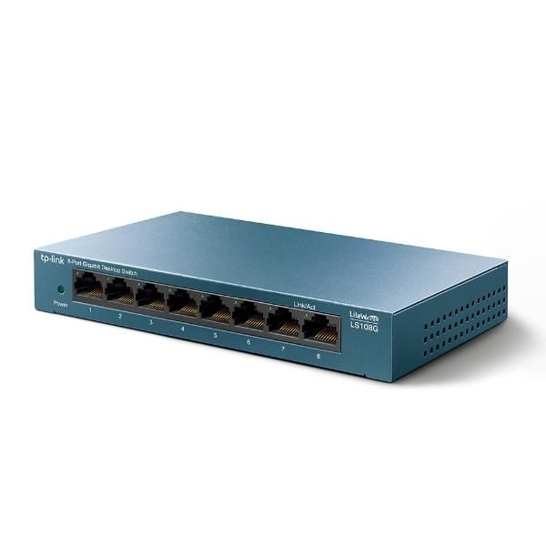 TP-Link LiteWave LS108G - Switch - unmanaged - 8 x 10/100/1000 - desktop - AC 2…