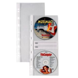 Buste forate Atla CD 2 - 2 tasche - 125x300 mm - Sei Rota - conf. 10 pezzi