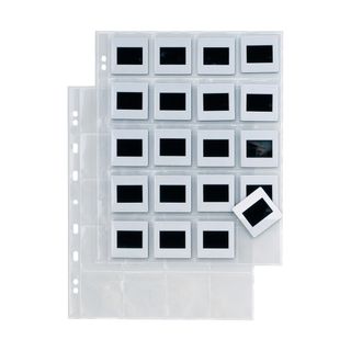 Buste forate Atla F Dia 20 - 22 x 30 cm - PP - porta diapositive 20 spazi 5,5 x…