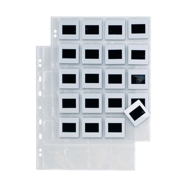 Buste forate Atla F Dia 20 - 22 x 30 cm - PP - porta diapositive 20 spazi 5,5 x…