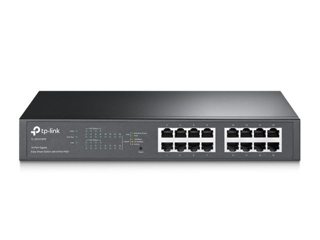 TP-Link TL-SG1016PE - Switch - intelligente - 8 x 10/100/1000 (PoE+) + 8 x 10/1…