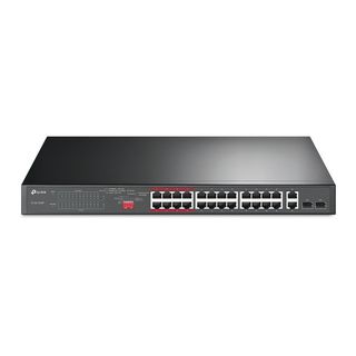 TP-Link TL-SL1226P - Switch - unmanaged - 24 x 10/100 (PoE+) + 2 x 10/100/1000 …
