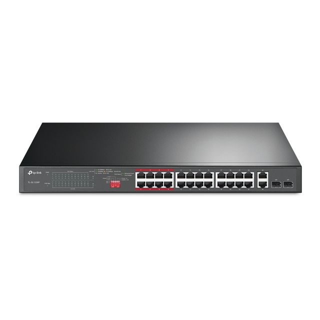 TP-Link TL-SL1226P - Switch - unmanaged - 24 x 10/100 (PoE+) + 2 x 10/100/1000 …