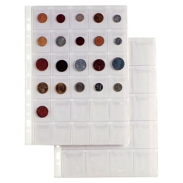 Buste forate Ercole - PVC liscio - 21 x 29,7 cm - porta monete - 30 tasche - Se…