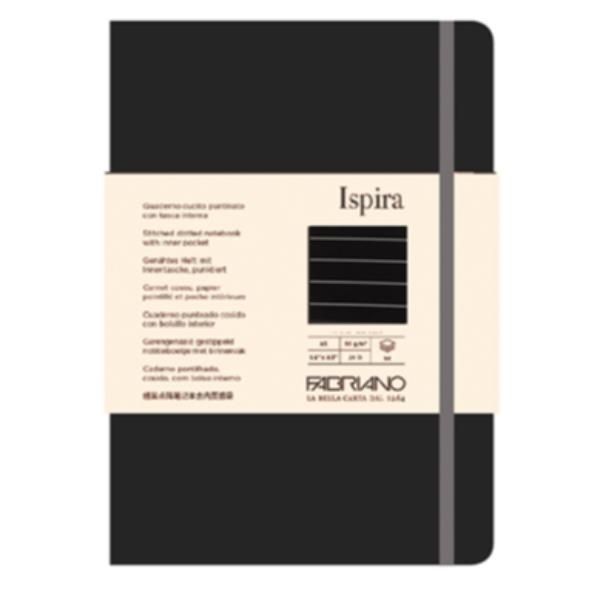 Taccuino Ispira - con elastico - copertina flessibile - A5 - 96 fogli - righe -…