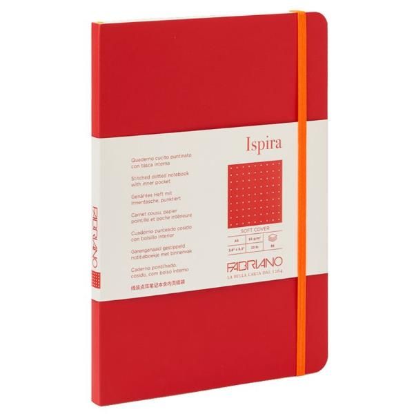 Taccuino Ispira - con elastico - copertina flessibile - A5 - 96 fogli - righe -…