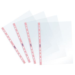 Buste forate Pastel - c/ banda - liscia - 22 x 30 cm - rosa - Favorit - conf. 2…