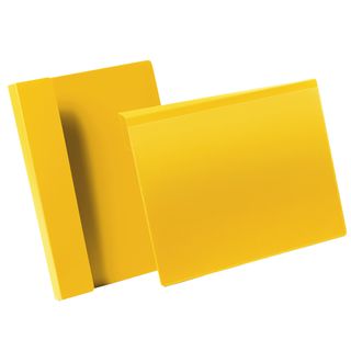 Buste identificative - con aletta pieghevole - A4 orizzontale - giallo - Durabl…
