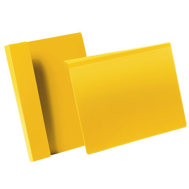 Buste identificative - con aletta pieghevole - A4 orizzontale - giallo - Durabl…