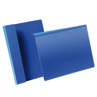 Buste identificative - con aletta pieghevole - A4 orizzontale - blu - Durable -…