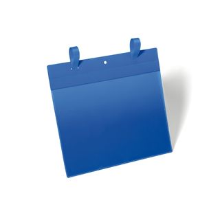 Buste identificative - con fascette di aggancio - A4 orizzontale - blu - Durabl…