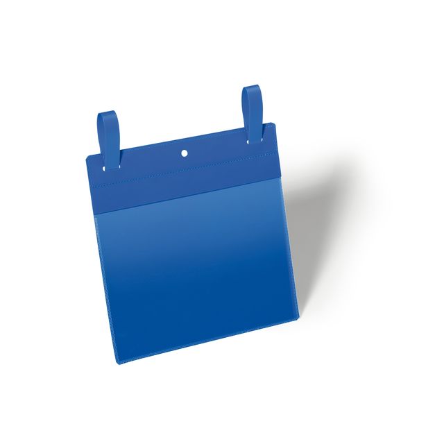 Buste identificative - con fascette di aggancio - A5 orizzontale - blu - Durabl…
