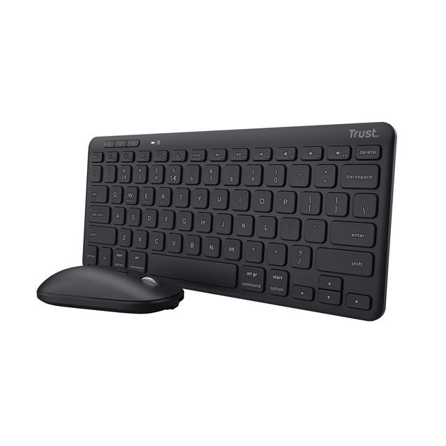 Tastiera e mouse Lyra - con ricevitore - wireless - Trust