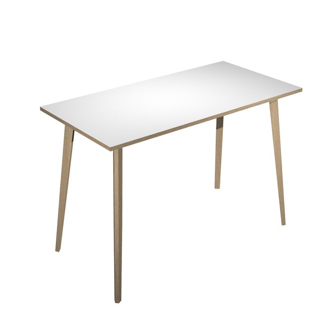 Tavolo alto Woody - 160 x 80 x 105 cm - rovere/bianco