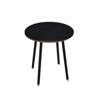 Tavolo alto tondo - diametro 100 - H 105 cm - nero/nero venato