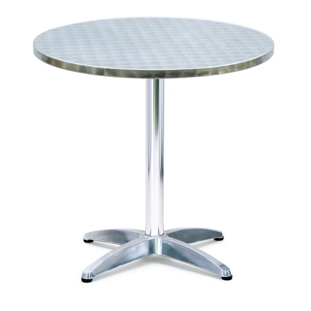 Tavolo bar - tondo - diametro 70 cm - altezza 70 cm - alluminio/acciaio - Seren…