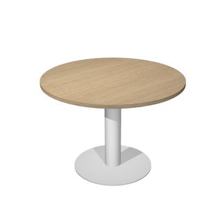 Tavolo riunione Agorà Direction - tondo - diametro 100 cm - H 73 cm - gamba met…
