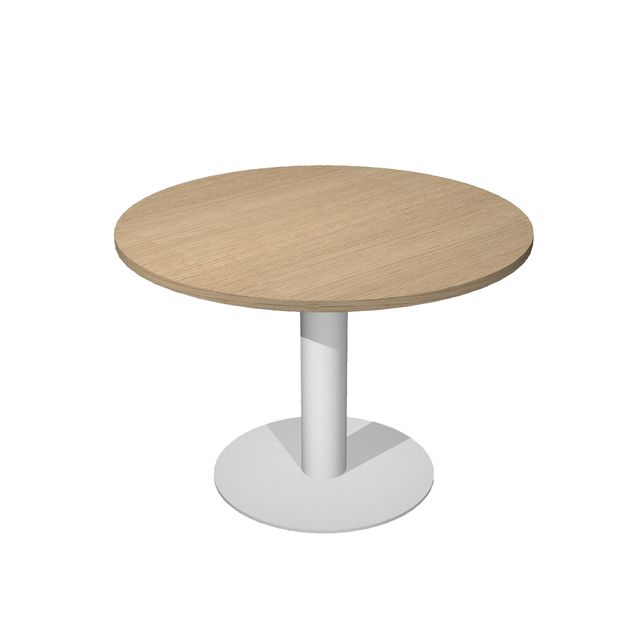 Tavolo riunione Agorà Direction - tondo - diametro 100 cm - H 73 cm - gamba met…
