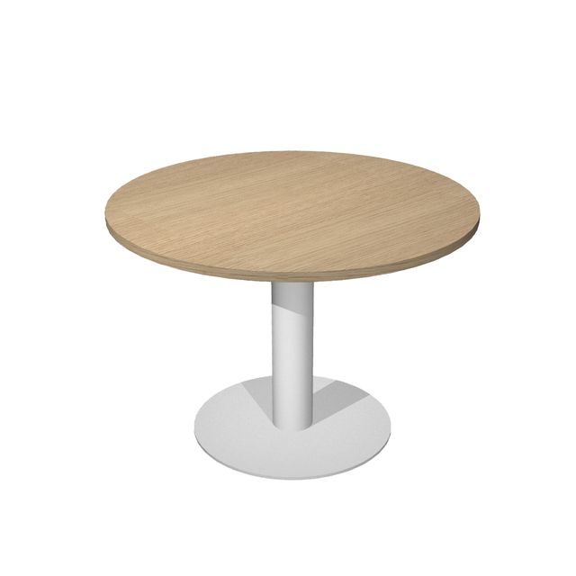Tavolo riunione Agorà Direction - tondo - diametro 120 cm - H 73 cm - gamba met…