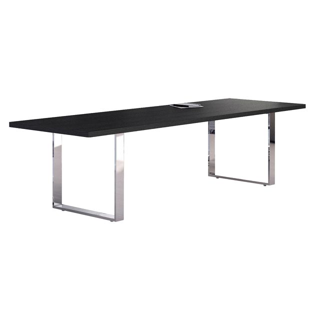 Tavolo riunioni Prestige Metal - 220 x 100 x 74 cm - nero venato