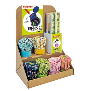 TemperamatiteTenks Fancy e Righe 16cm - colori assortiti - Arda - display VoilA…