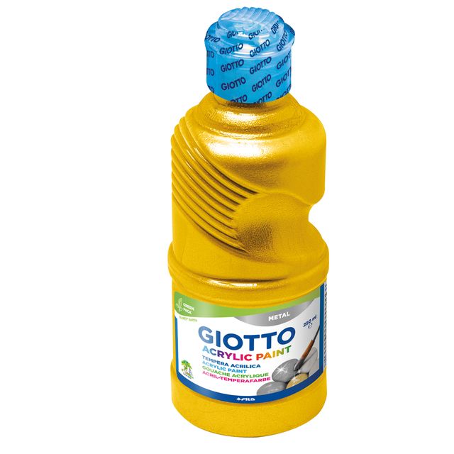 Tempere a base acrilica GIOTTO Acrylic Paint flacone 250 ml oro F53380000