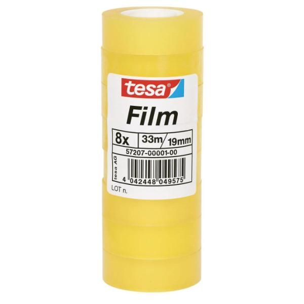 Tesafilm Standard - Nastro ufficio (8 rotoli) - 19 mm x 33 m - polipropilene or…