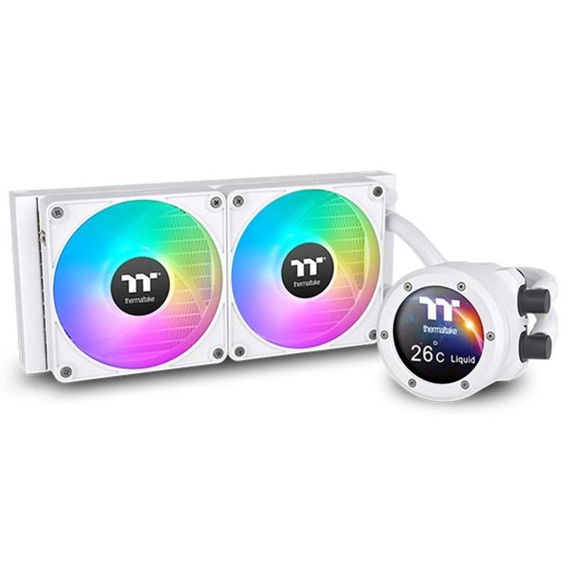 Thermaltake - TH240 V2 Ultra EX ARGB Sync All-In-One Liquid Cooler - Snow Editi…