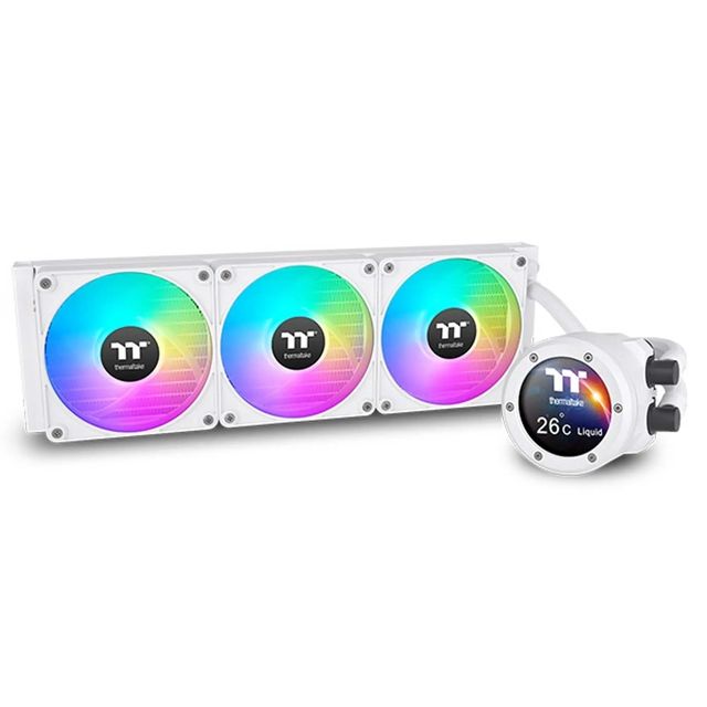 Thermaltake - TH360 V2 Ultra EX ARGB Sync All-In-One Liquid Cooler - Snow Editi…