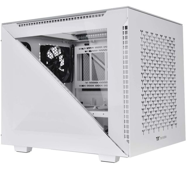 Thermaltake Divider 200 TG Air Snow - Micro case - micro ATX - pannello lateral…
