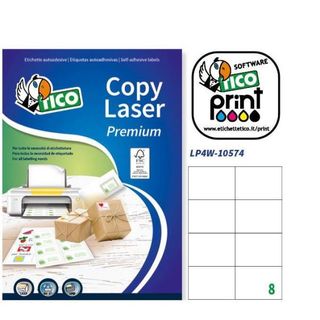 Tico Copy Laser Premium - Carta - Opaca - adesivo permanente - bianco - 105 x 7…