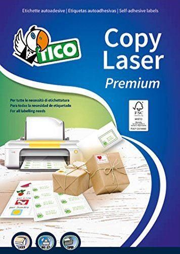 Tico Copy Laser Premium - Carta - Opaca - adesivo permanente - bianco - 37 x 14…
