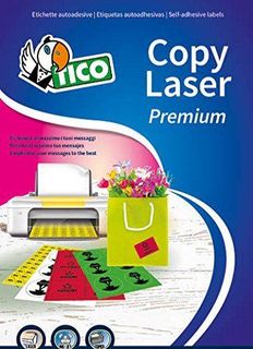 Tico Copy Laser Premium - Carta - adesivo permanente - giallo fluorescente - A4…