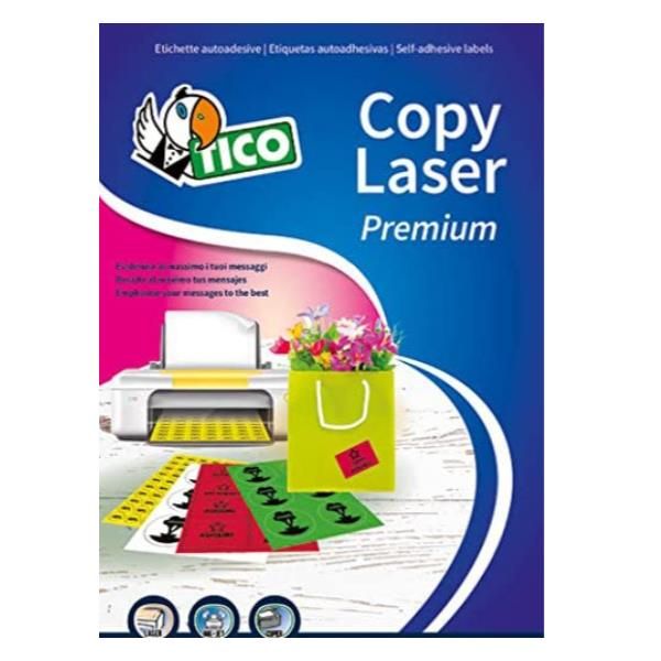 Tico Copy Laser Premium - Carta - autoadesivo permanente - arancione fluorescen…