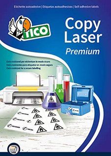 Tico Copy Laser Premium - Poliestere - autoadesivo permanente - bianco - 210 x …