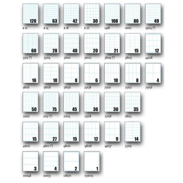 Tico Export - Carta - autoadesivo permanente - bianco - 118 x 70 mm 20 etichett…